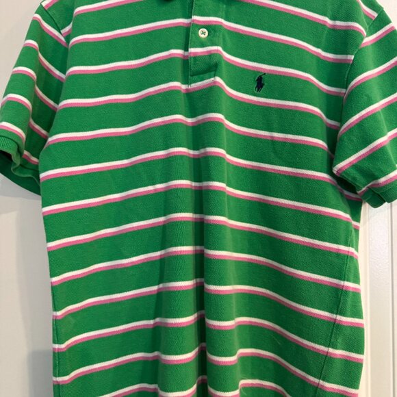 Ralph Lauren "Polo by Ralph Lauren" boys line size Large Pink, green, white - Picture 3 of 6